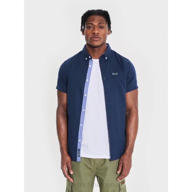 облекло Bench мъже блуза с къс ръкав 2B8627 военноморски флот